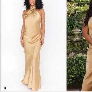 Show me your mumu gold gown